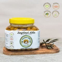 Organik Kırma Yeşil Zeytin  1200 gr