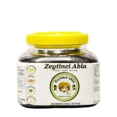 Organik Tuzsuz Çevirme Siyah Zeytin  1200 gr