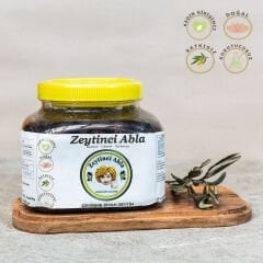 Organik Tuzsuz Çevirme Siyah Zeytin  1200 gr