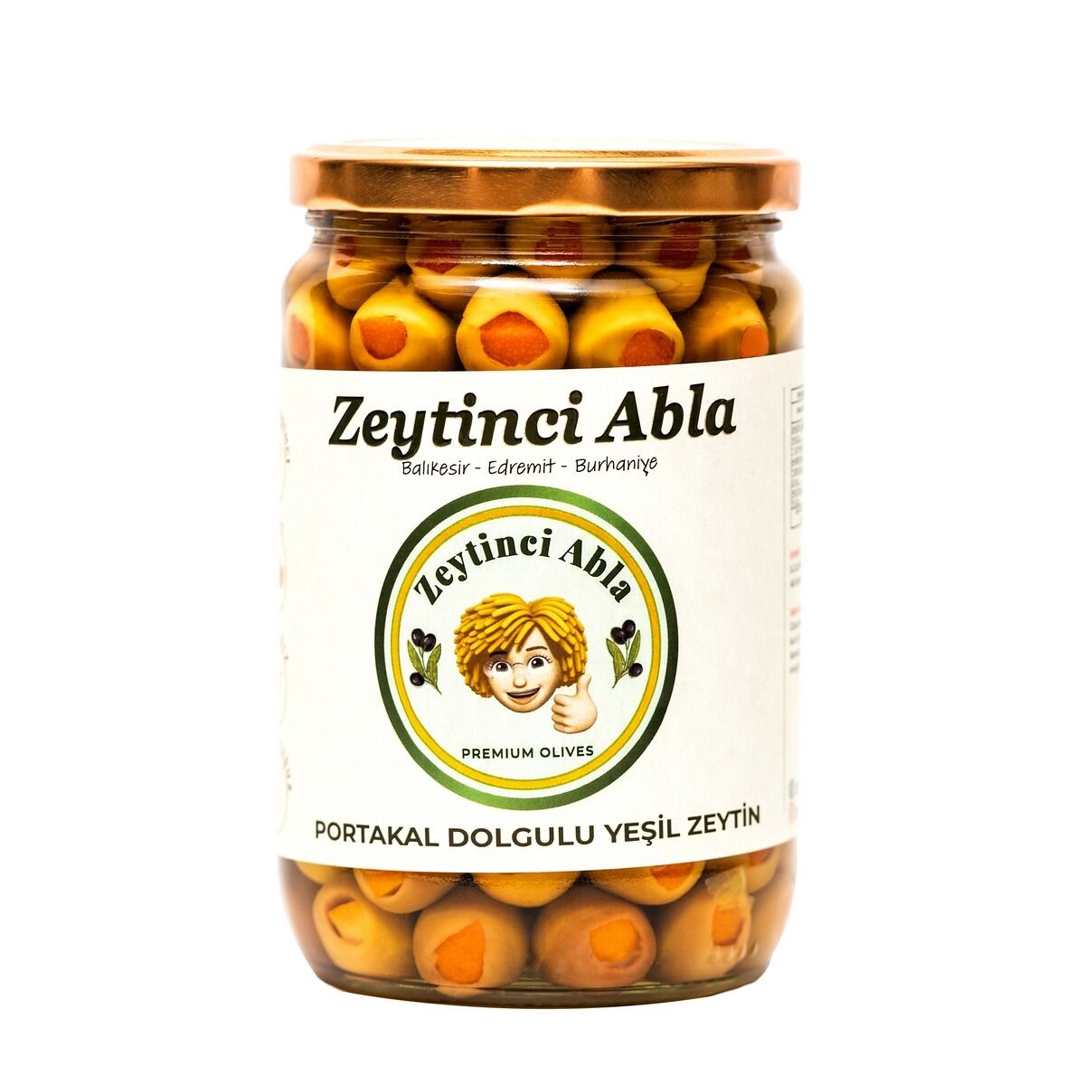 Portakal Dolgulu Zeytin - Doğal & Katkısız   660 gr
