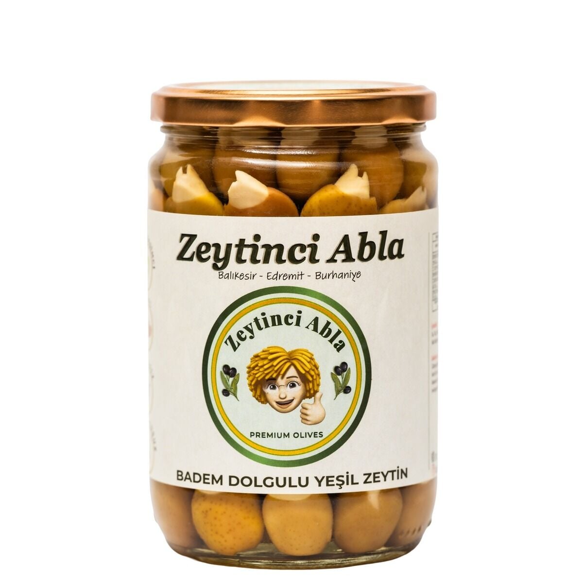 Badem Dolgulu Zeytin - Doğal & Katkısız   660 gr