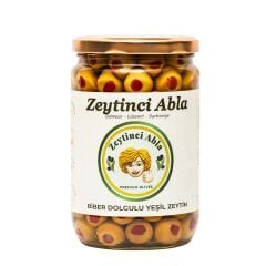 Biber Dolgulu Zeytin - Doğal & Katkısız   660 gr