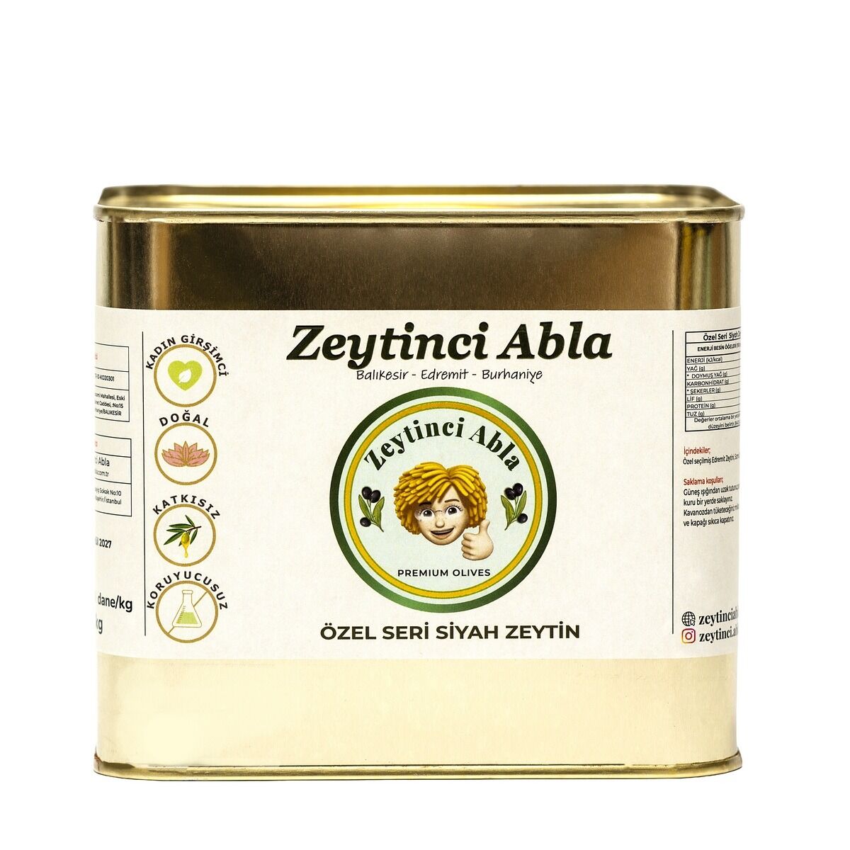 Özel Seri Premium Doğal Siyah Zeytin   2 kg