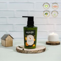 Mandalina - Saf Zeytinyağlı Sıvı Sabun -  Bebekler ve Çocuklar için güvenli  400ml