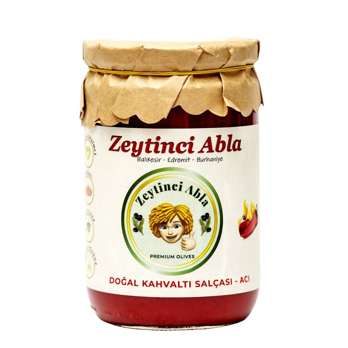 Kahvaltı Salçası Acı - Ev Yapımı - Doğal & Katkısız   660  ml