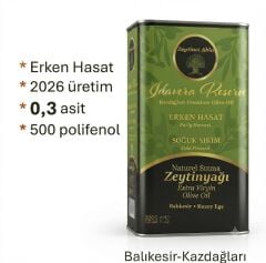 Erken Hasat 2026 Premium Soğuk Sıkım Natural Sızma  3 lt